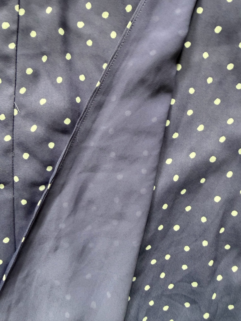 Mango Periwinkle Polka Dot Wrap Midi Dress - Picture 7 of 7